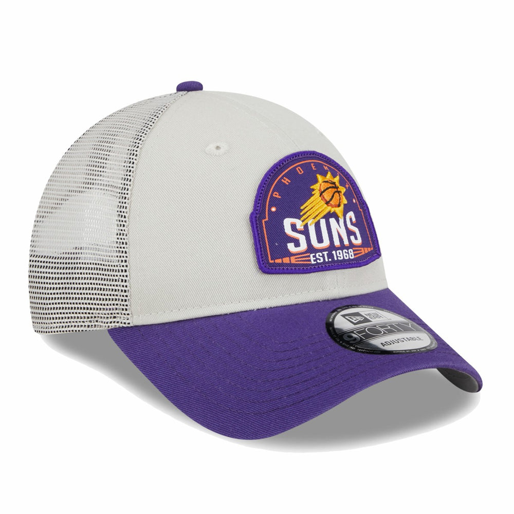 Phoenix Suns Throwback Patch Trucker 9FORTY Adjustable Hat On Sale