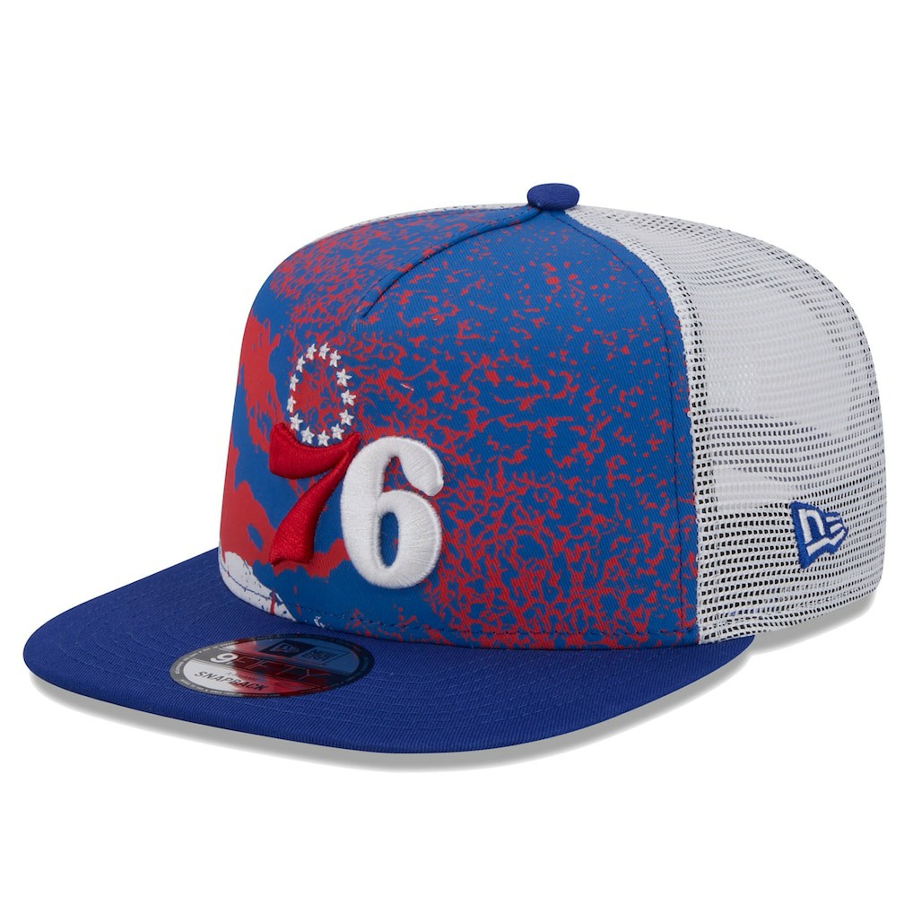 Philadelphia 76ers Court Sport Speckle 9FIFTY Snapback Hat New