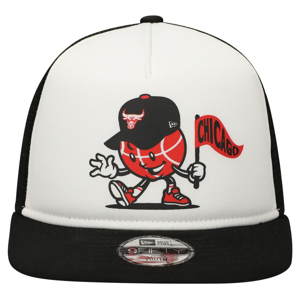 Chicago Bulls Youth Court Sport Mascot 9FIFTY Snapback Hat On Sale