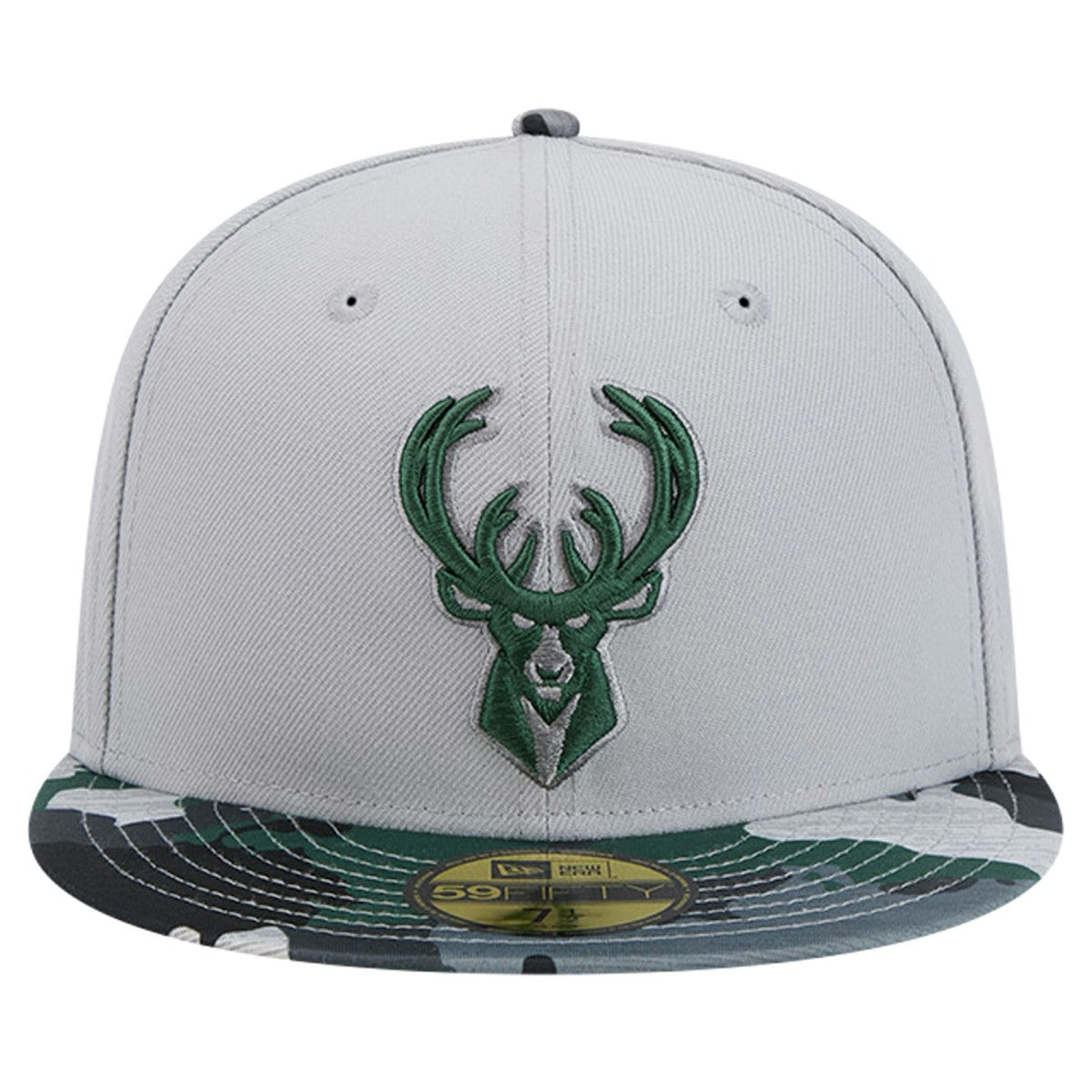 Milwaukee Bucks Active Color Camo Visor 59FIFTY Fitted Hat Discount