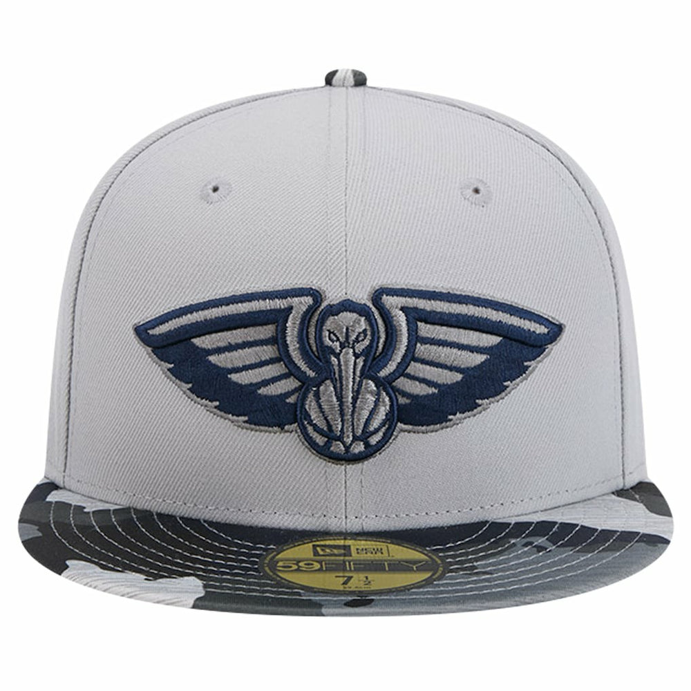 New Orleans Pelicans Active Color Camo Visor 59FIFTY Fitted Hat Discount