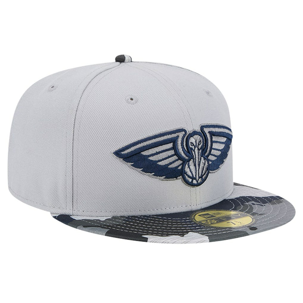 New Orleans Pelicans Active Color Camo Visor 59FIFTY Fitted Hat Discount