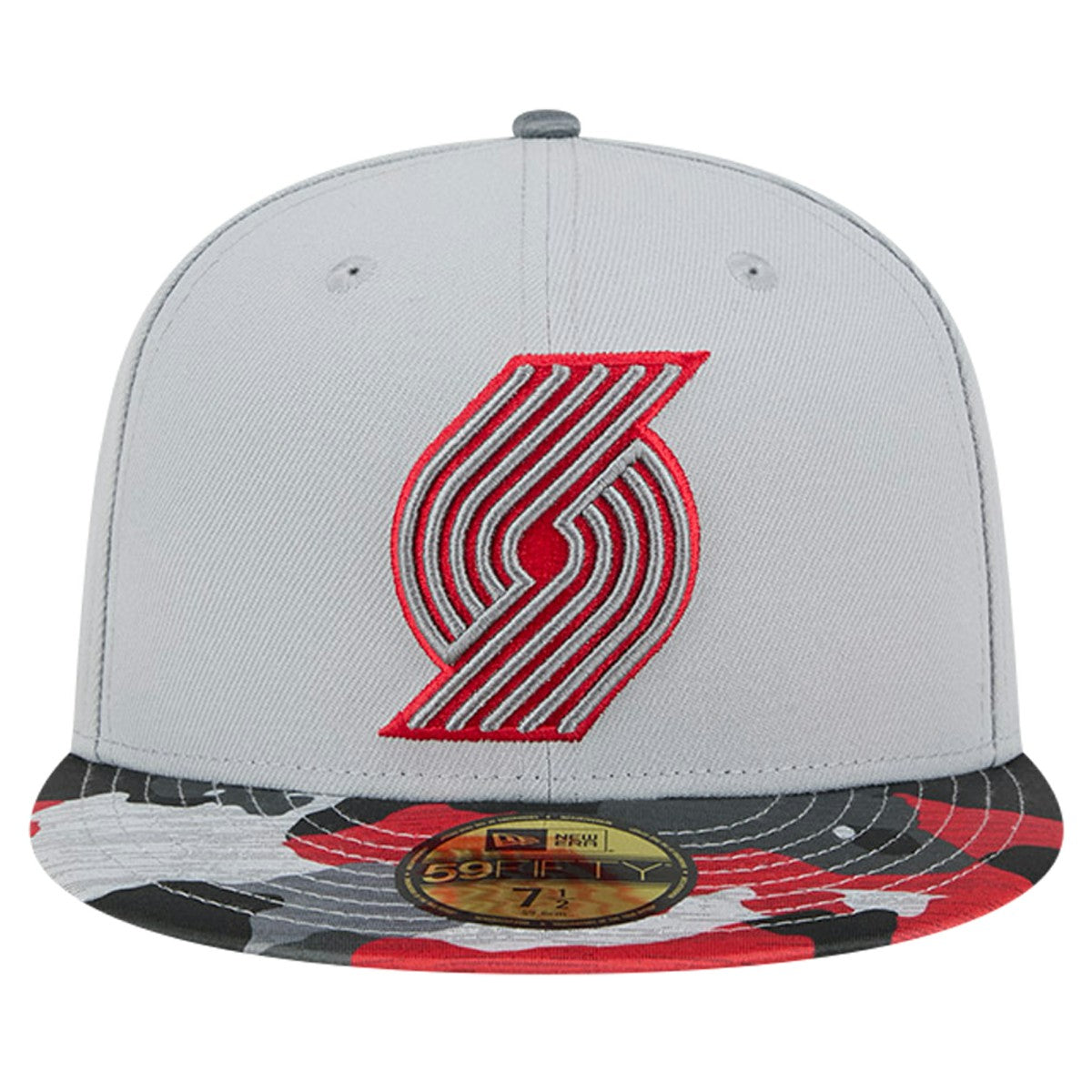 Portland Trail Blazers Active Color Camo Visor 59FIFTY Fitted Hat Discount