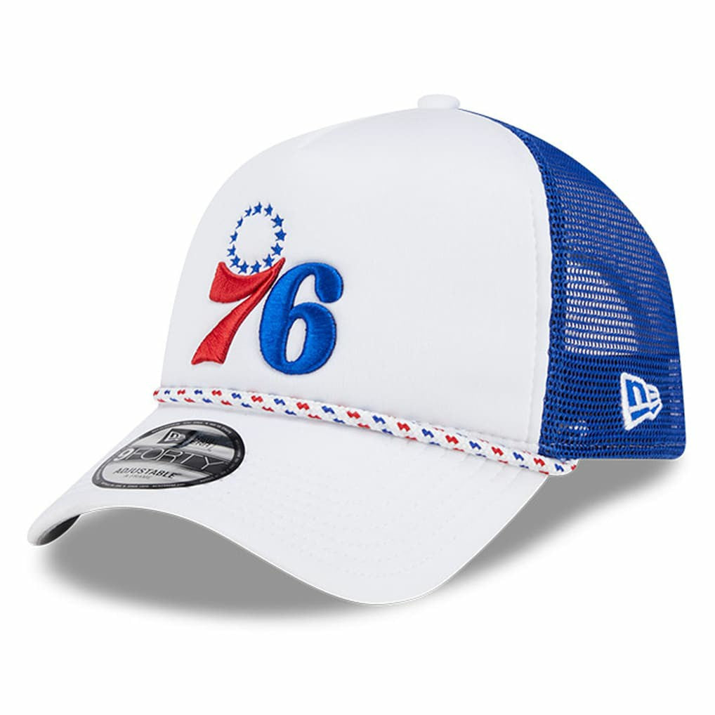 Philadelphia 76ers Court Sport Foam A-Frame 9FORTY Adjustable Trucker Hat Online