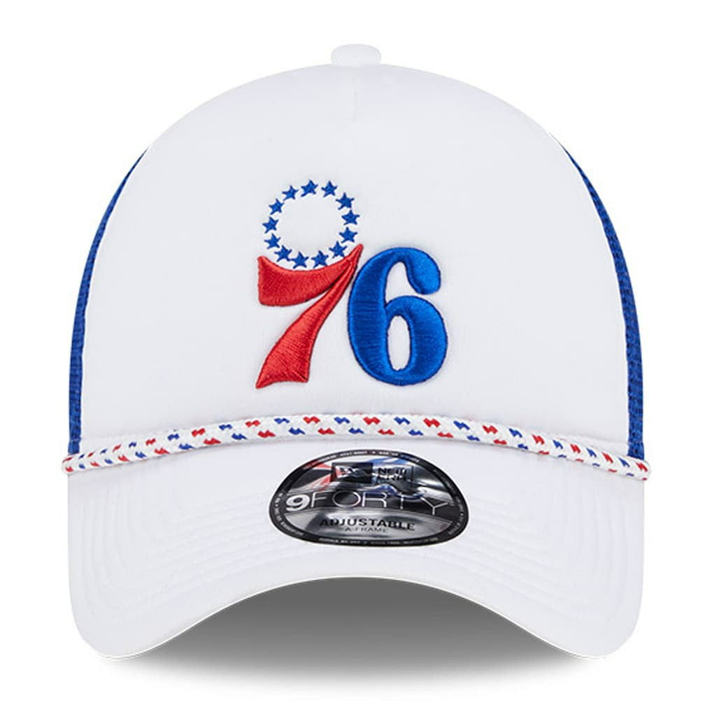 Philadelphia 76ers Court Sport Foam A-Frame 9FORTY Adjustable Trucker Hat Online
