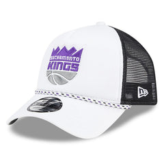 Sacramento Kings Court Sport Foam A-Frame 9FORTY Adjustable Trucker Hat On Sale