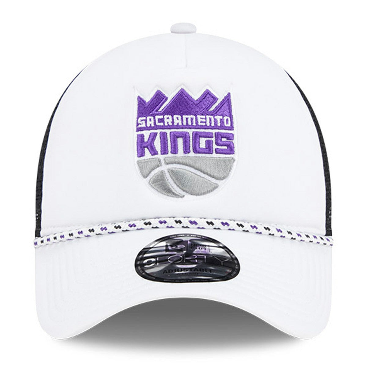 Sacramento Kings Court Sport Foam A-Frame 9FORTY Adjustable Trucker Hat On Sale
