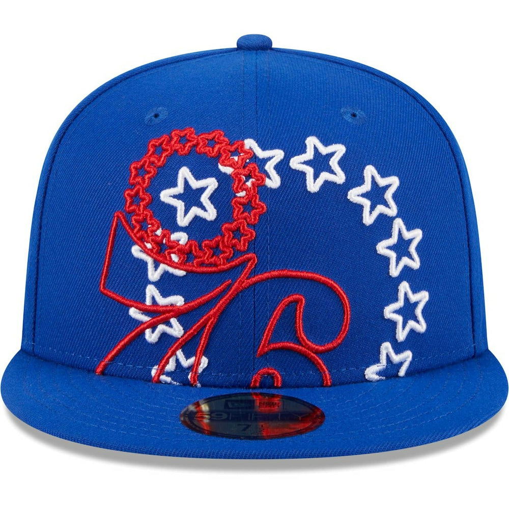 Philadelphia 76ers Game Day Hollow Logo Mashup 59FIFTY Fitted Hat On Sale