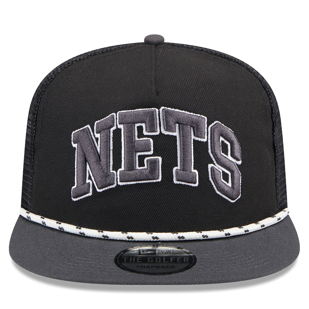 Brooklyn Nets Throwback Team Arch Golfer Snapback Hat New