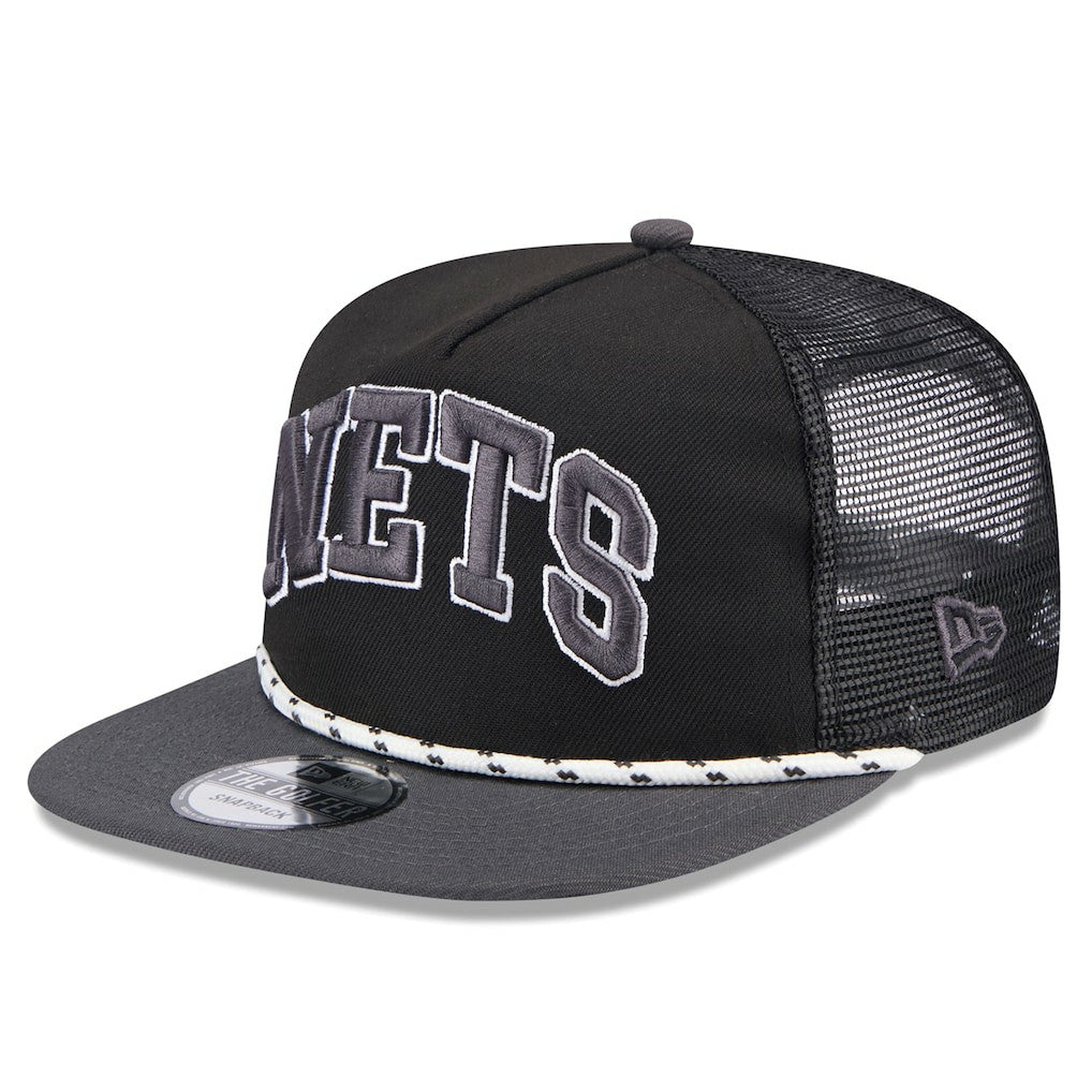 Brooklyn Nets Throwback Team Arch Golfer Snapback Hat New