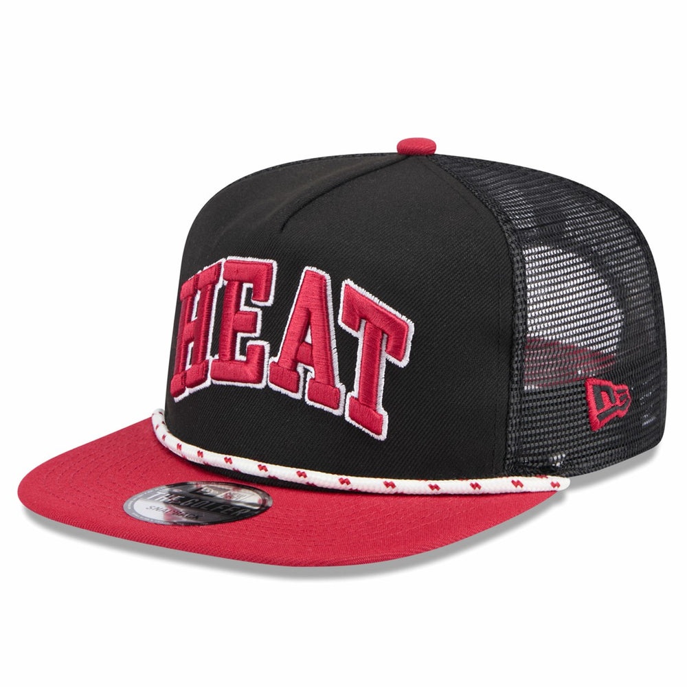 Miami Heat Throwback Team Arch Golfer Snapback Hat Online