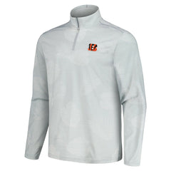 Cincinnati Bengals Tommy Bahama Delray Frond IslandZone Half-Zip Sweatshirt