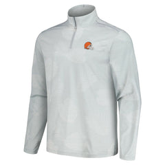 Cleveland Browns Tommy Bahama Delray Frond IslandZone Half-Zip Sweatshirt