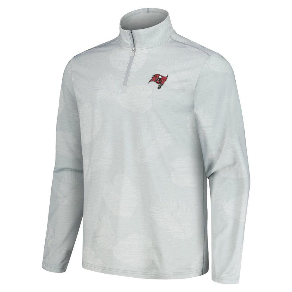 Tampa Bay Buccaneers Tommy Bahama Delray Frond IslandZone Half-Zip Sweatshirt