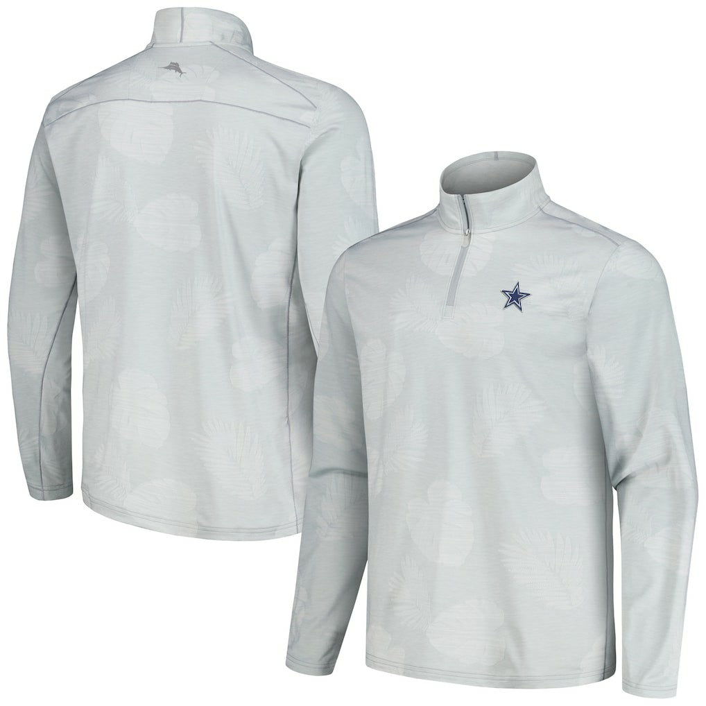 Dallas Cowboys Tommy Bahama Delray Frond IslandZone Half-Zip Sweatshirt