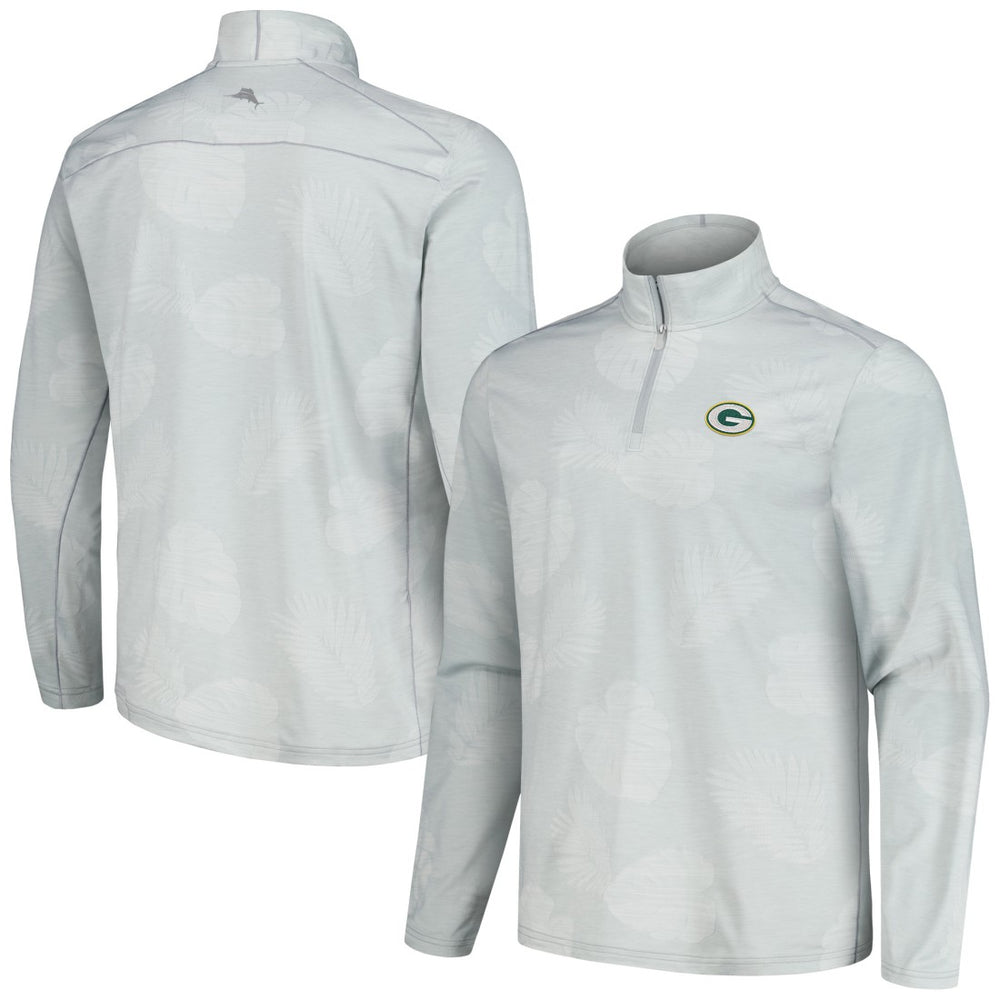 Green Bay Packers Tommy Bahama Delray Frond IslandZone Half-Zip Sweatshirt