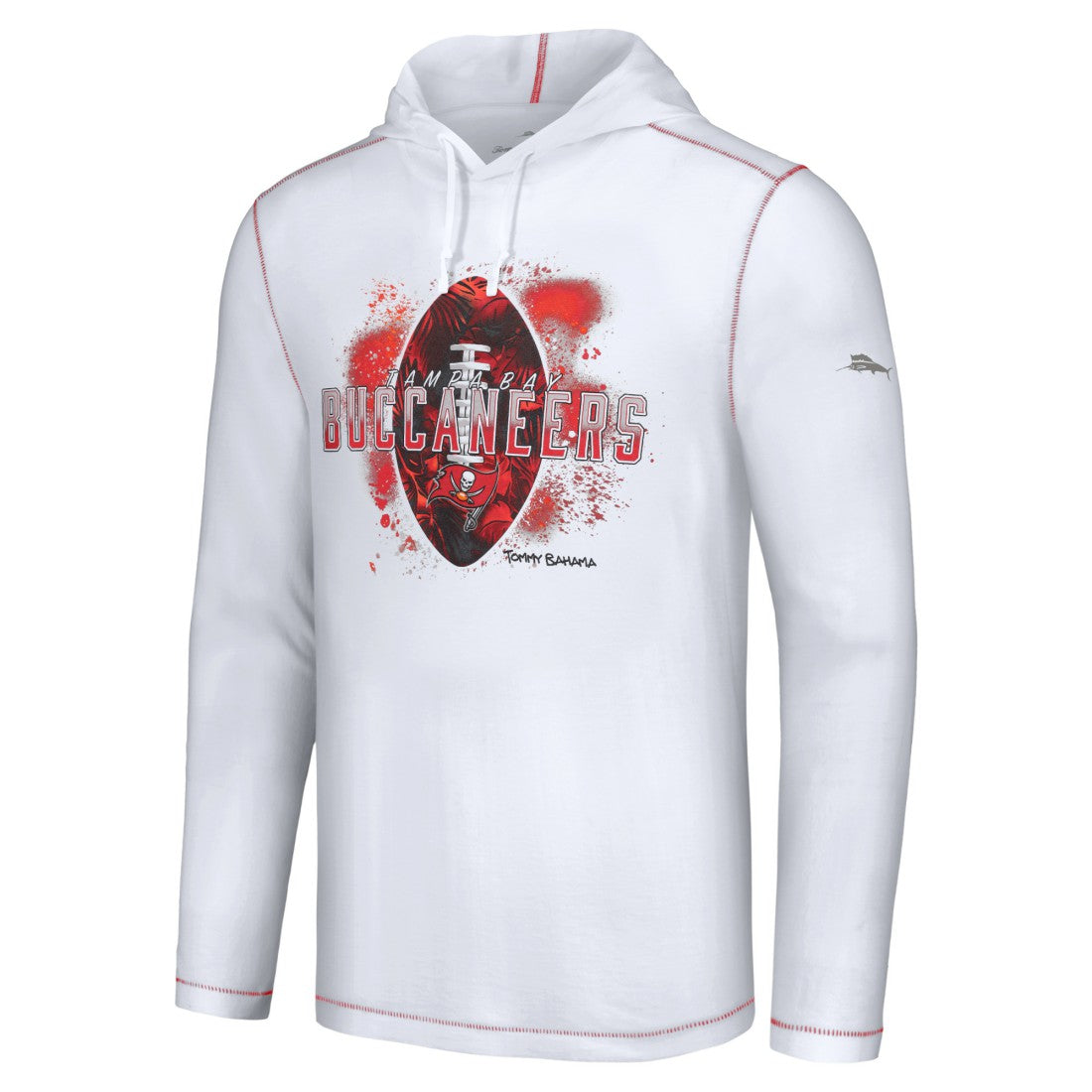 Tampa Bay Buccaneers Tommy Bahama Graffiti Touchdown Pullover Hoodie