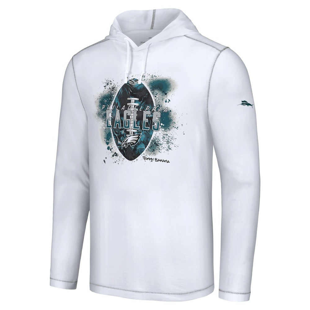 Philadelphia Eagles Tommy Bahama Graffiti Touchdown Pullover Hoodie