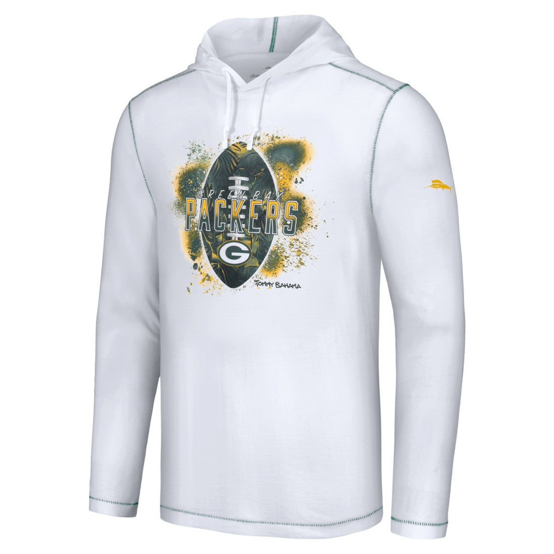 Green Bay Packers Tommy Bahama Graffiti Touchdown Pullover Hoodie