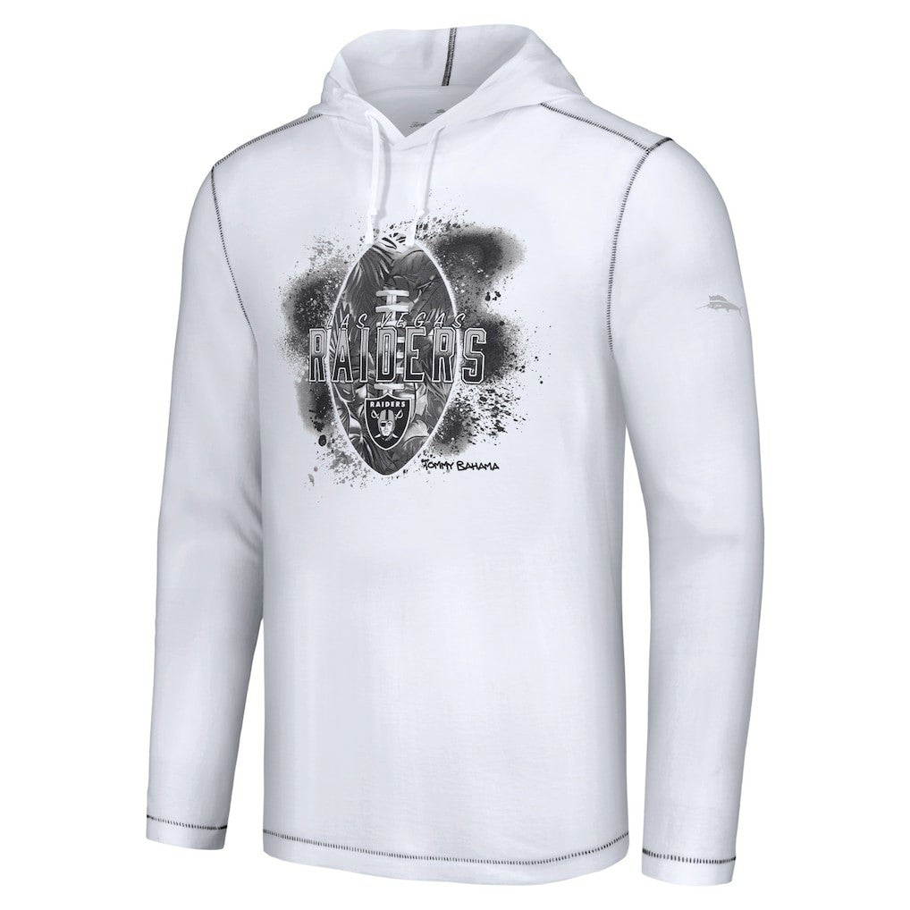 Las Vegas Raiders Tommy Bahama Graffiti Touchdown Pullover Hoodie