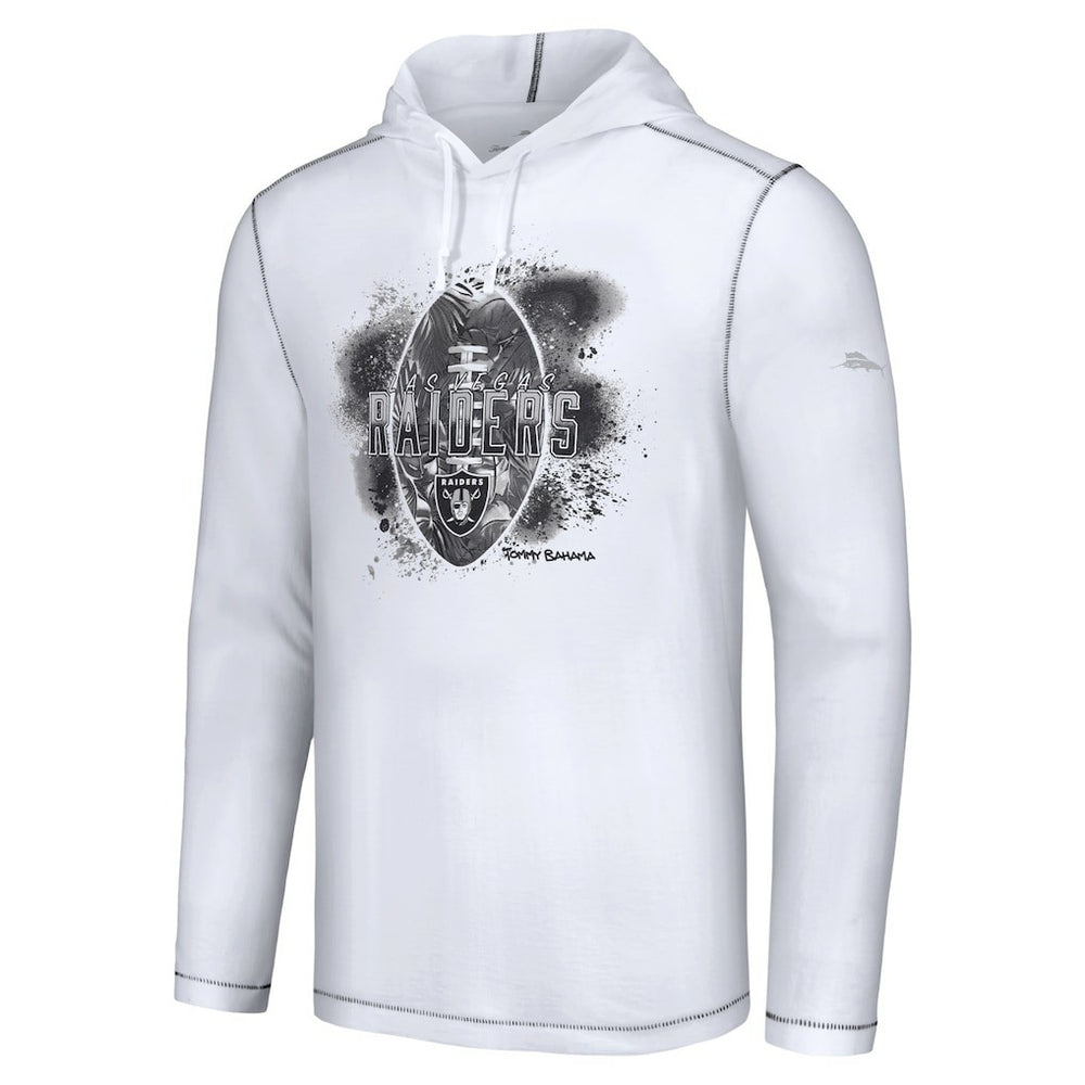 Las Vegas Raiders Tommy Bahama Graffiti Touchdown Pullover Hoodie