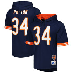 Chicago Bears Mitchell & Ness Walter Payton  Retired Player Name & Number Mesh Hoodie T-Shirt