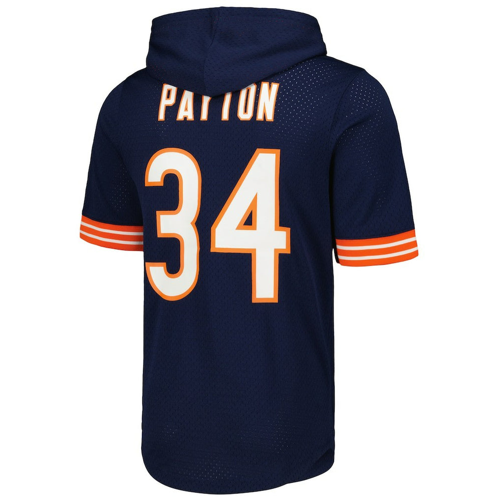 Chicago Bears Mitchell & Ness Walter Payton  Retired Player Name & Number Mesh Hoodie T-Shirt