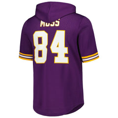 Minnesota Vikings Mitchell & Ness Randy Moss  Retired Player Name & Number Mesh Hoodie T-Shirt