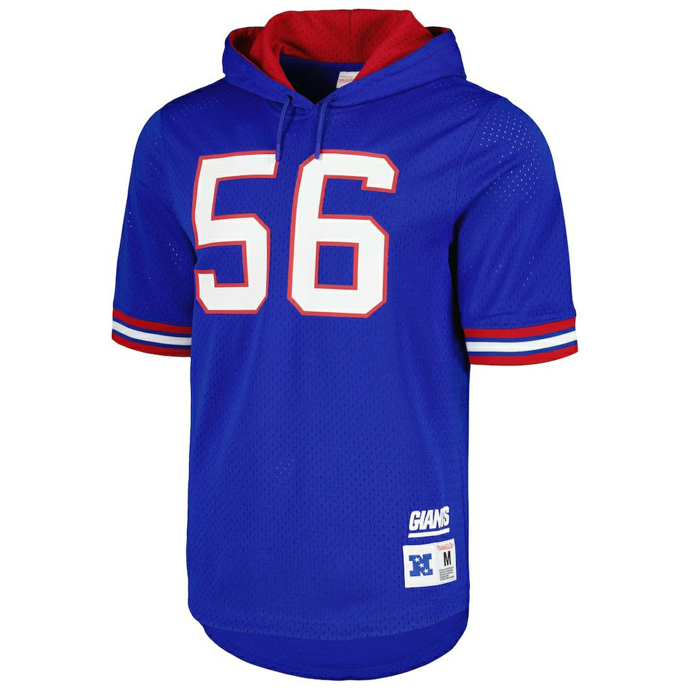New York Giants Mitchell & Ness Lawrence Taylor  Retired Player Name & Number Mesh Hoodie T-Shirt