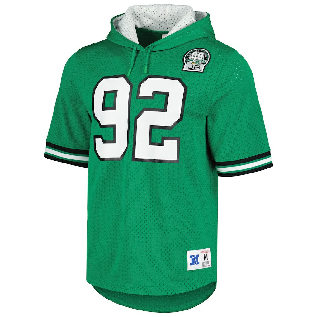 Philadelphia Eagles Mitchell & Ness Reggie White  Retired Player Name & Number Mesh Hoodie T-Shirt