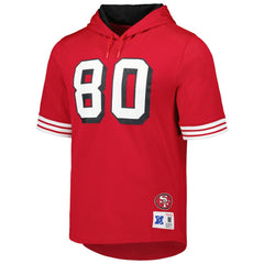 San Francisco 49ers Mitchell & Ness Jerry Rice  Retired Player Name & Number Mesh Hoodie T-Shirt