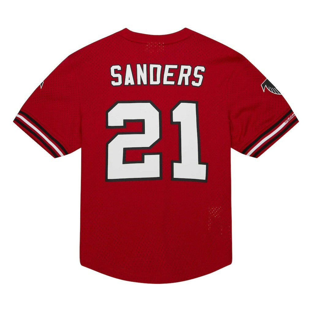 Atlanta Falcons Mitchell & Ness Deion Sanders  Retired Player Name & Number Mesh Top