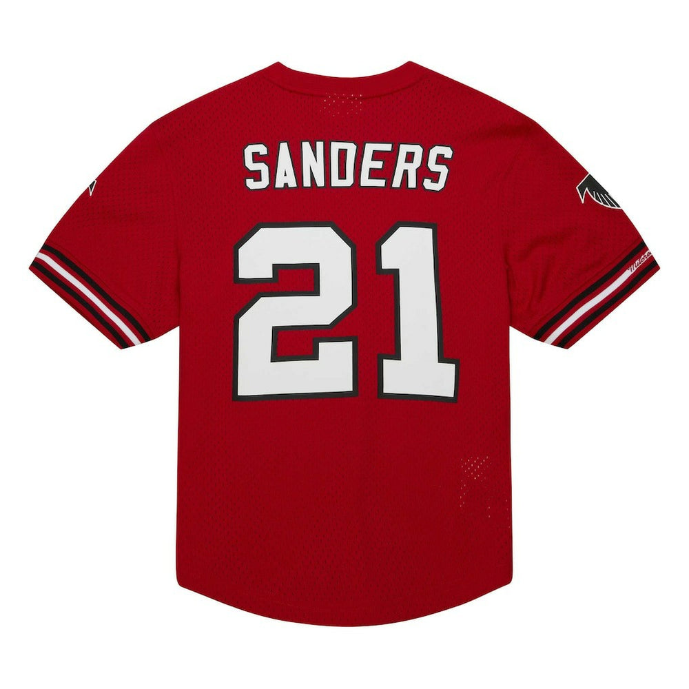 Atlanta Falcons Mitchell & Ness Deion Sanders  Retired Player Name & Number Mesh Top