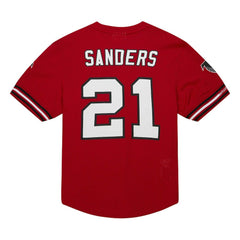 Atlanta Falcons Mitchell & Ness Deion Sanders  Retired Player Name & Number Mesh Top