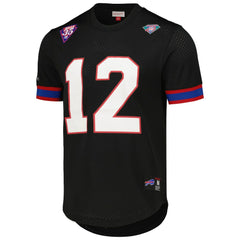 Buffalo Bills Mitchell & Ness Jim Kelly  Retired Player Name & Number Mesh Top