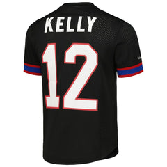 Buffalo Bills Mitchell & Ness Jim Kelly  Retired Player Name & Number Mesh Top