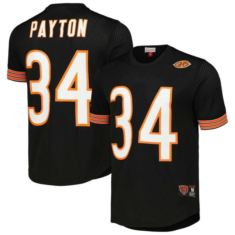 Chicago Bears Mitchell & Ness Walter Payton  Retired Player Name & Number Mesh Top