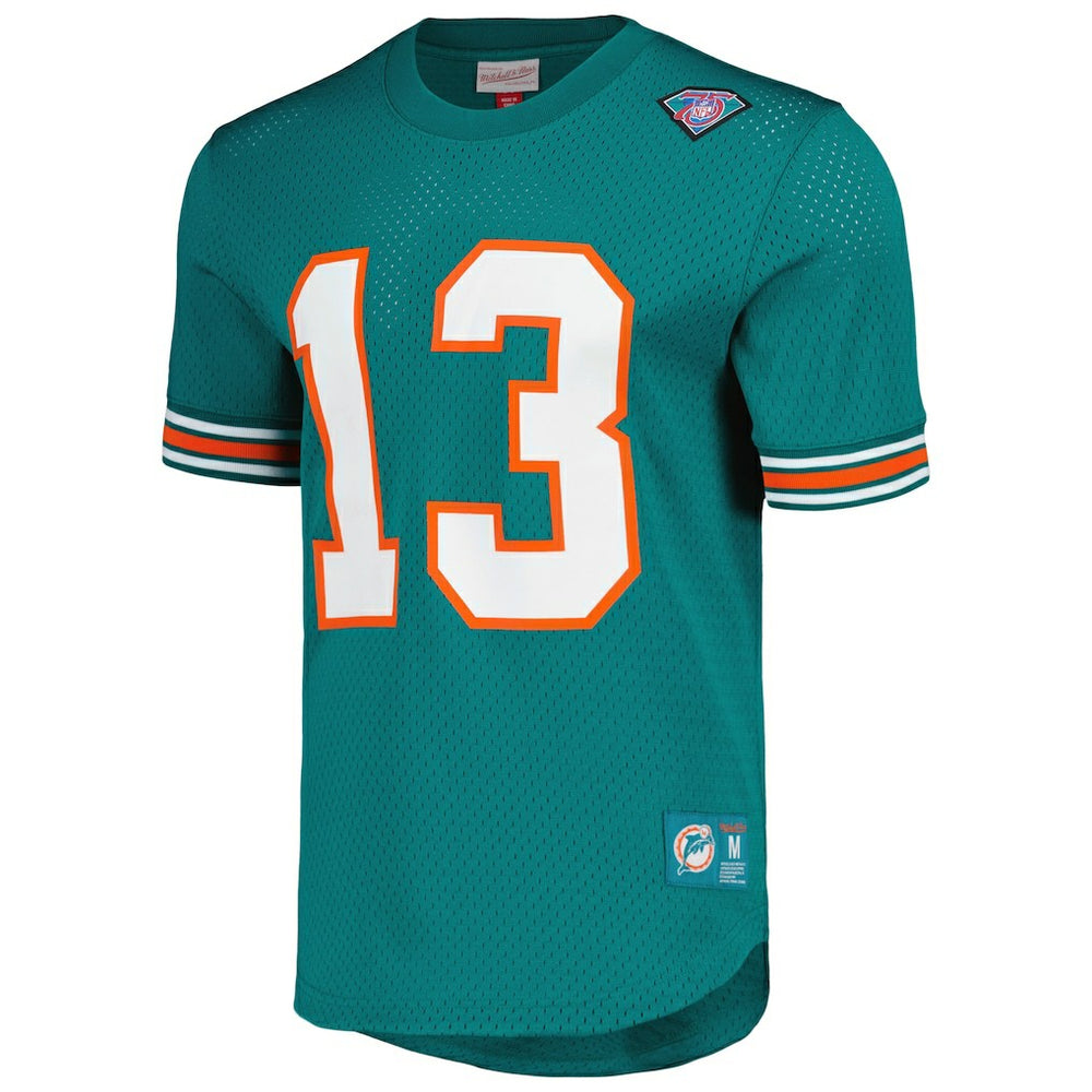 Miami Dolphins Mitchell & Ness Dan Marino  Retired Player Name & Number Mesh Top