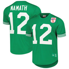 New York Jets Mitchell & Ness Joe Namath  Retired Player Name & Number Mesh Top