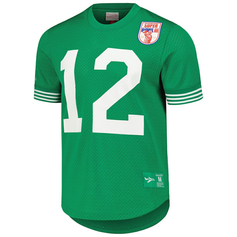 New York Jets Mitchell & Ness Joe Namath  Retired Player Name & Number Mesh Top