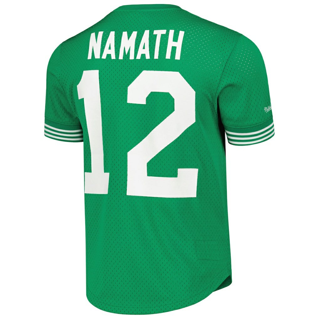 New York Jets Mitchell & Ness Joe Namath  Retired Player Name & Number Mesh Top