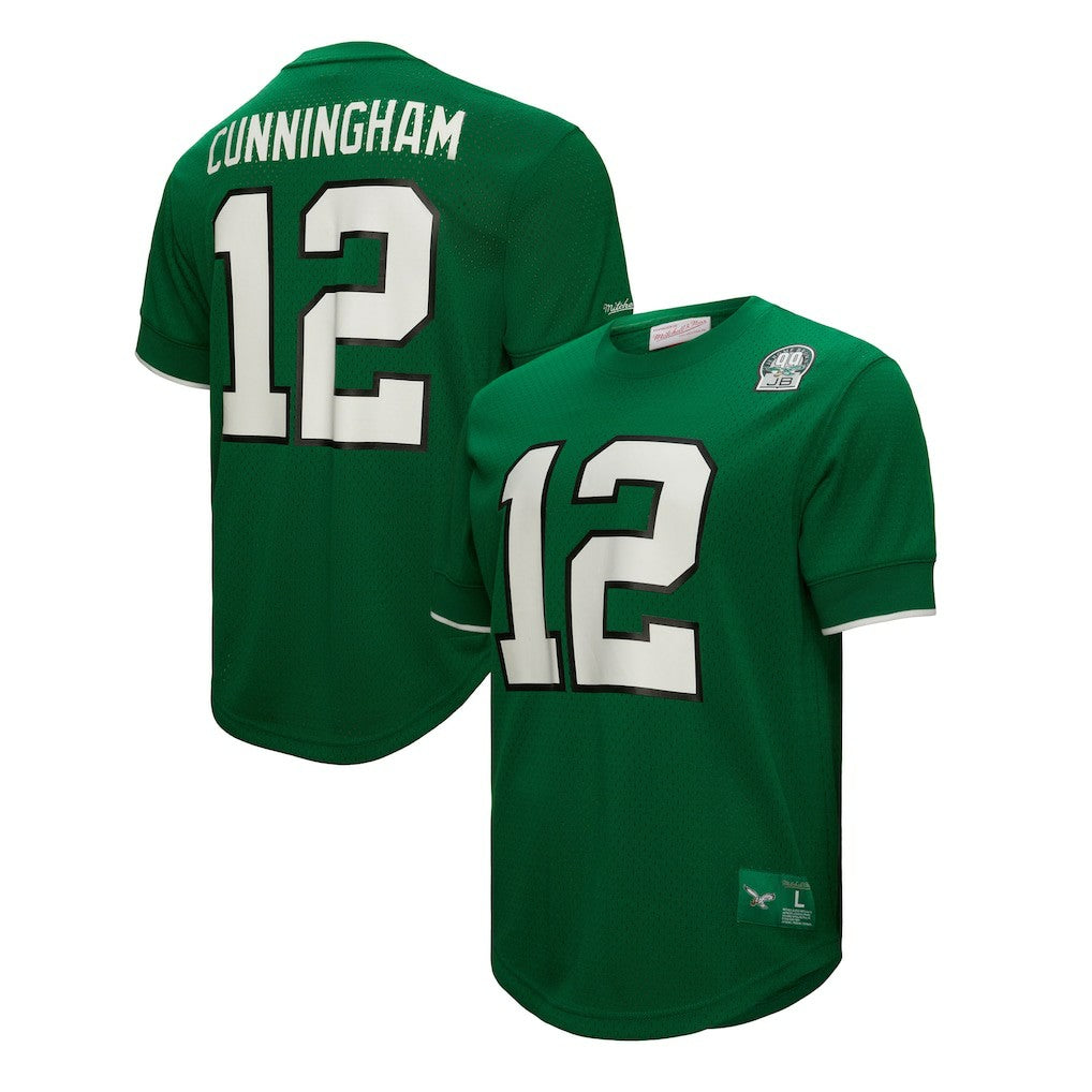 Philadelphia Eagles Mitchell & Ness Randall Cunningham  Retired Player Name & Number Mesh Top