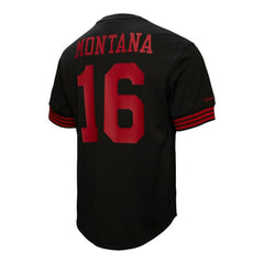 San Francisco 49ers Mitchell & Ness Joe Montana  Retired Player Name & Number Mesh Top