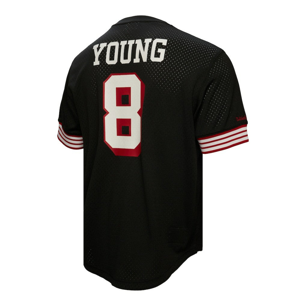 San Francisco 49ers Mitchell & Ness Steve Young  Retired Player Name & Number Mesh Top