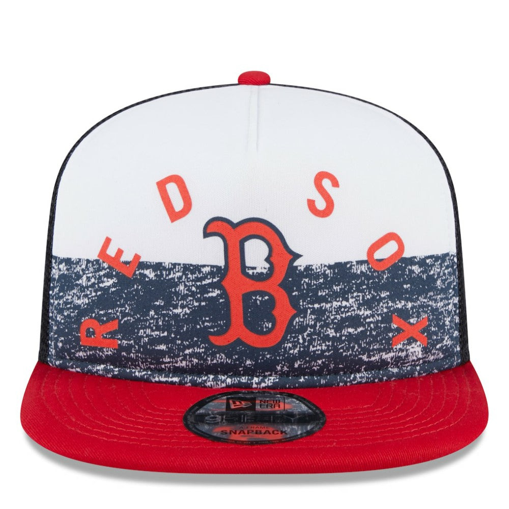 Boston Red Sox New Era Team Foam Front A-Frame Trucker 9FIFTY Snapback Hat | MLB On Sale