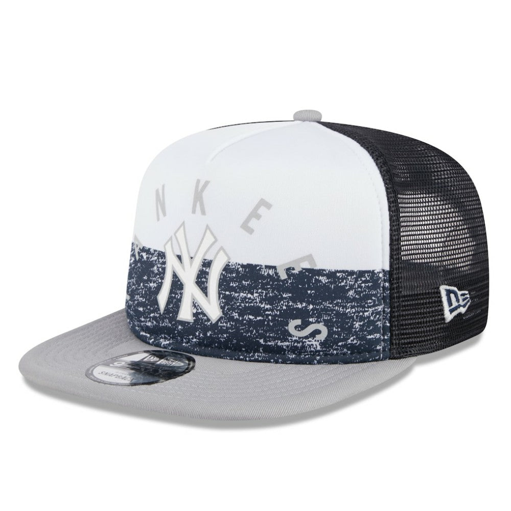 New York Yankees New Era Team Foam Front A-Frame Trucker 9FIFTY Snapback Hat | MLB Outlet