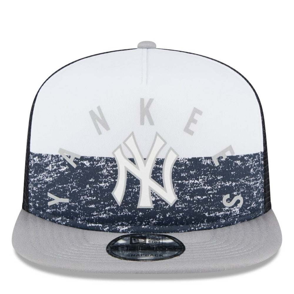 New York Yankees New Era Team Foam Front A-Frame Trucker 9FIFTY Snapback Hat | MLB Outlet
