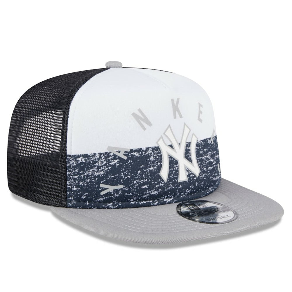 New York Yankees New Era Team Foam Front A-Frame Trucker 9FIFTY Snapback Hat | MLB Outlet