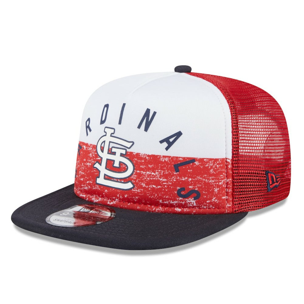 St. Louis Cardinals New Era Team Foam Front A-Frame Trucker 9FIFTY Snapback Hat | MLB On Sale