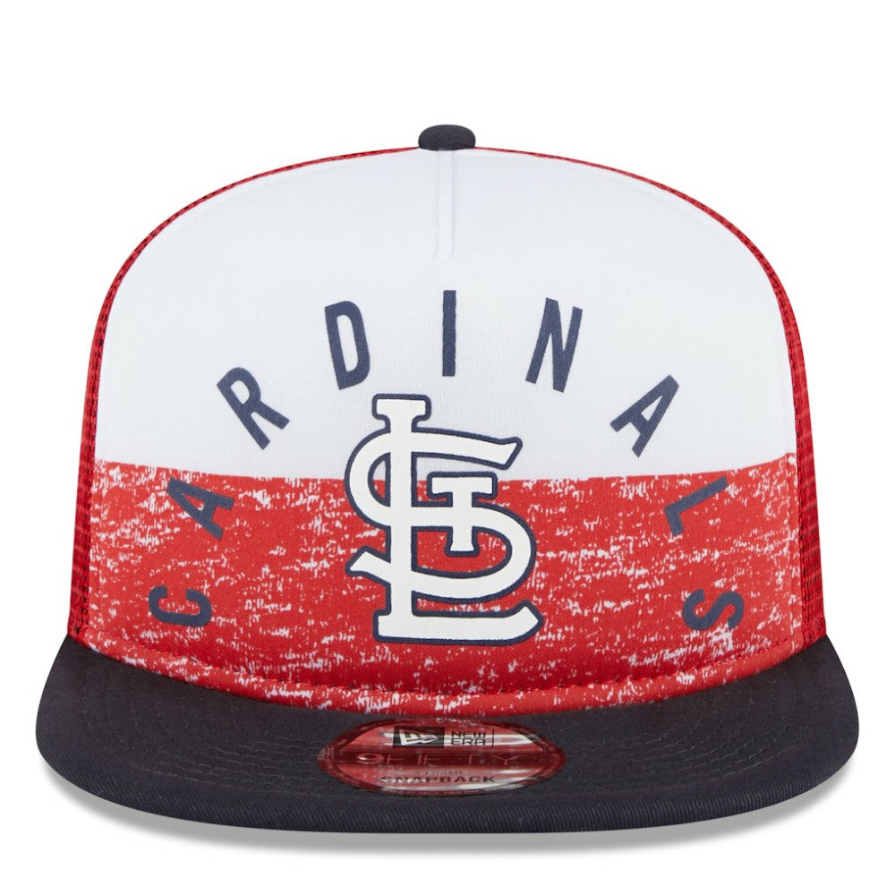 St. Louis Cardinals New Era Team Foam Front A-Frame Trucker 9FIFTY Snapback Hat | MLB On Sale